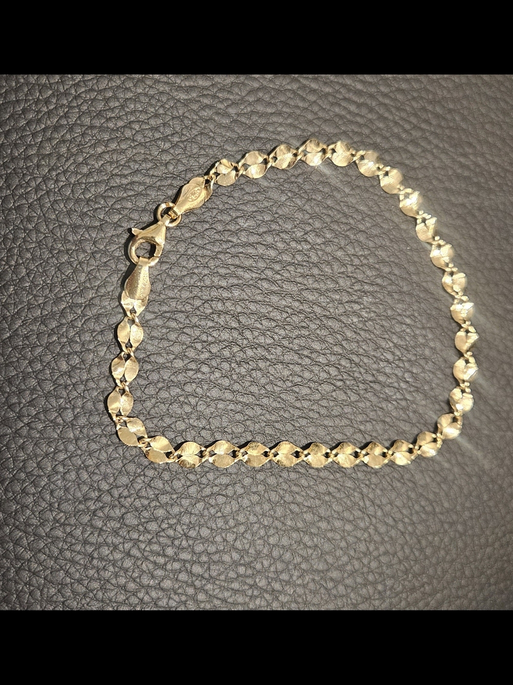 Italian 925 Gold Twist Link Bracelet - Women Jewelry